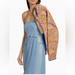 Free People Picture Perfect Ombré Denim Strapless Midi-Dress Photo 5