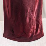 American Vintage Vintage Y2K Burgundy Satin Slip Dress Rhinestone Back Photo 12