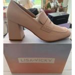 Lisa Vicky Women's Pink Block Heel Loafers Size 10 Photo 6