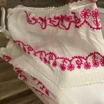 Beach By Exist  Cotton Embroidered kaftan hot pink detailing swim Coverup size L Photo 1