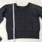 New NUX Gray Long Sleeved Cropped Workout Top Yoga Athletic Size XL X Photo 8