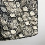 NWT Black and White Satin Snake Print Midi Skirt Photo 6