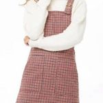 Forever 21 Glen Plaid Overall Dress Photo 0