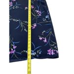 Jaclyn Smith Classic Women Size XL Blue Floral Skirt Midi Side Zip 7-221 Photo 4