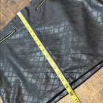 Kenar  Quilted Black Leather Mini Skirt Size 8 Photo 9