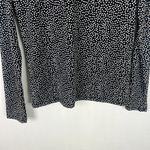 Tahari NWT Long Sleeve Polka Dot Keyhole Top Shirt Black White Size Small S NEW Photo 10