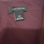 Ann Taylor  SIZE 10 Wool Blend Front Seam Long Sleeve A-Line Back Zip Dress Photo 6