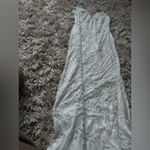 Theia Couture matilda wedding dress mermaid plunging illusion beaded 0 White Photo 14