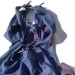 Vintage Mecca Femme Y2K Denim Mini Dress With Zip & 3 Back Ties Photo 0