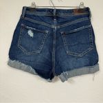 Hollister  Curvy Ultra High Rise Mom Jean Shorts Womens 27 Blue Denim Button Fly Photo 4