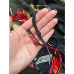 Victoria's Secret Vintage Silk Floral Lace Slip Mini Dress Size Large Black 90s Photo 7