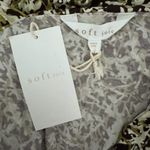 SOFT JOIE Cersei Long Sleeve Asymmetrical Wrap Top Knit Brown Blouse NWT Large Photo 8