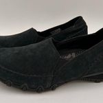 Skechers Women's Relaxed Fit Air Cooled Memory Foam Black Suede Sneakers Size 8 Photo 2