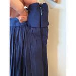 Chico's NWT Silky Crinkle Meleah Maxi Skirt Solid Midnight Blue Women's Size XL Photo 2
