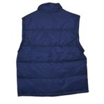 We Wore What NWT Long Sleeve Zip Off Sleeve Puffer Jacket Vest Zip Up Navy Blue S Photo 5