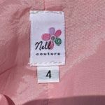 Nell Couture corset silk/polyester pink cocktail dress / 4 / Excellent condition Photo 12