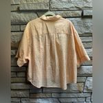 Free People  Checked Out Gingham Yellow Button Up Top Medium Photo 3