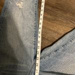 Madewell Classic Straight High Rise Distressed Jeans with Raw Hem Size 24 Photo 11