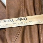 Chico's Faux-Leather embroidered Jacquard Moto Jacket size 0 Photo 8