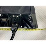 Versace Parfums Black Patent Leather XL Tote Bag Large Shopper •Designer Handbag Photo 6