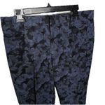 Banana Republic Sloan Petite Grey and Black Floral Dress Pleated Pant Size 10P Photo 0