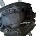 Coach Swagger Turnlock 2-Way Tote Shoulder Bag – Black Pebbled Leather Photo 3