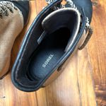 Sorel PDX Wedge Bootie Black with Canvas Ankle Shaft 8 Photo 5