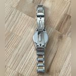 Seiko Solar Swarovski Crystals Ladies Watch Pearl Dial Two-Tone Bracelet Date Photo 9