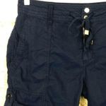 Ralph Lauren Lauren LRL Women Rolled Cuff Utility Bermuda Short Cotton Blue 4 Photo 1