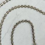 Skinny Clear Rhinestone Silver Tone Belly Body Metal Chain Link Belt OS One Size Photo 7