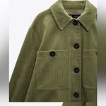ZARA  CORDUROY OVERSHIRT Khaki color Photo 6