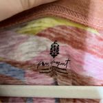 Free People Movement Keep Rolling Printed Tee Long Sleeve Pink Green XS Photo 3