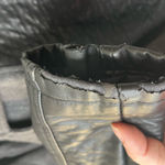 Vigoss  Women’s Gray & Black Faux Leather And Wool Bomber Moto Jacket Size Large Photo 10