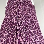 Hillard & Hanson  silk purple leopard print blouse Photo 5