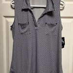 Laura Ashley NWT Blue X-Large XL Blouse Top Shirt Stretch New With Tags 0166 Photo 0