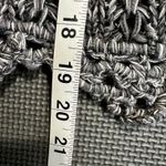 Odd Molly Black Open Knit Sweater Sz O Boho Cottagecore Crochet Hem 100% Cotton Photo 13