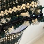 Tory Burch Norfolk Tweed Green Black Dress Photo 8