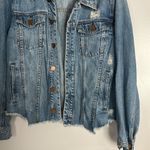 BLANK NYC Distressed Raw Hem Denim Jean Jacket Photo 3