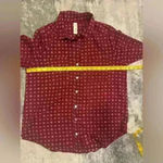 Allison Joy Women’s Red  Button Up Blouse Photo 4