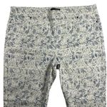 Mario Serrani Comfort Stretch Cuff Capri Pants Toile Print Blue/White Size XL Photo 0