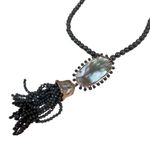 Kendra Scott Tatiana Long Pendant Necklace Brown Pearl Photo 2