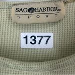 Sag Harbor  Sport Waffle T Shirt Womens Large Green Photo 7