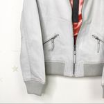 Michael Stars grey leather Moto jacket Photo 6