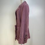 Free People Olivia Blazer Linen Belted Pink Photo 4