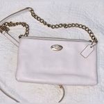 Coach Cream Leather Gold Chain Crossbody Bag Photo 0