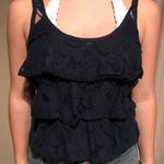 Aeropostale  navy tank top with lace. Photo 0