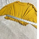 Free People Beach Sweet Lady Set Women's XS Mustard Yellow Long Sleeve Ruffle Photo 6