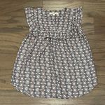 Loft Pink and Green Floral Ruffle Shell - Size XS Photo 0