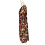 Vintage Southwestern Print Maxi Vest Dress Size Large EUC, Earthy Southwestern Red Photo 3