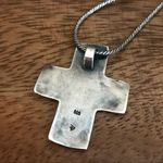 Silpada Hammered Sterling Silver Cross Necklace Photo 3